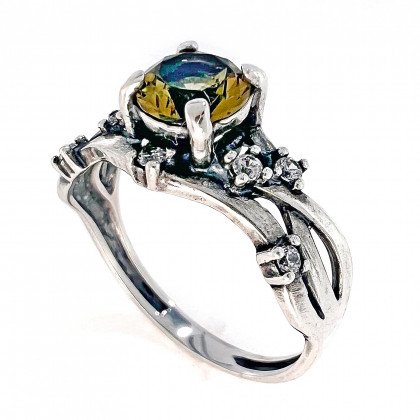 Перстень 607 султаніт Rh Timofeev