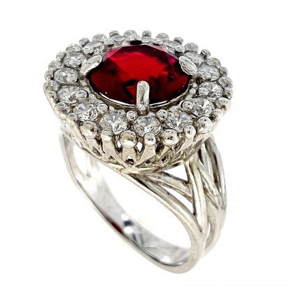 Перстень 611 альпініт червоний Rh Timofeev