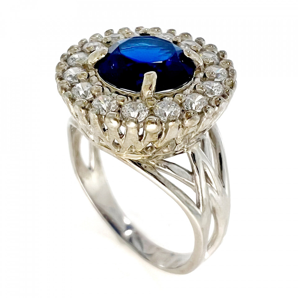 Перстень 611 альпініт синій Rh Timofeev