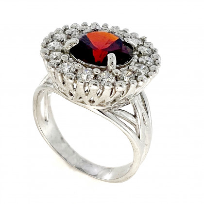 Перстень 611 альпініт гранат Rh Timofeev