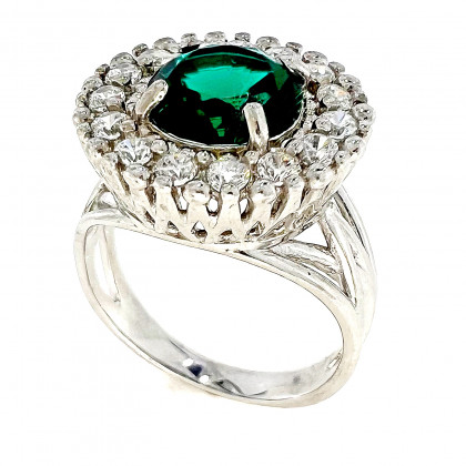 Перстень 611 альпініт смарагд Rh Timofeev