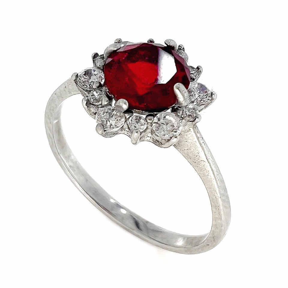 Перстень 622 альпініт червоний Rh Timofeev