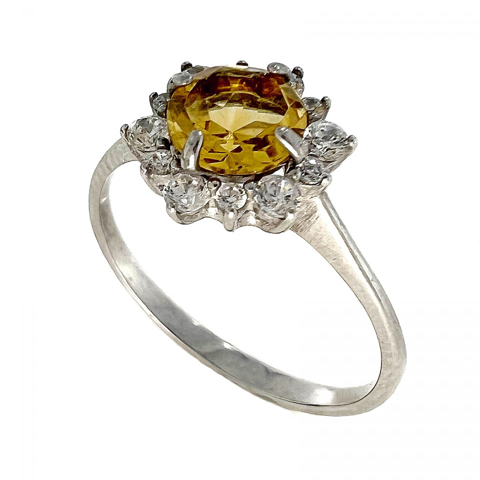 Перстень 622 цитрин Rh Timofeev