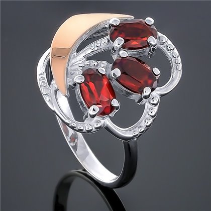 Перстень 263 гранат Rh Timofeev