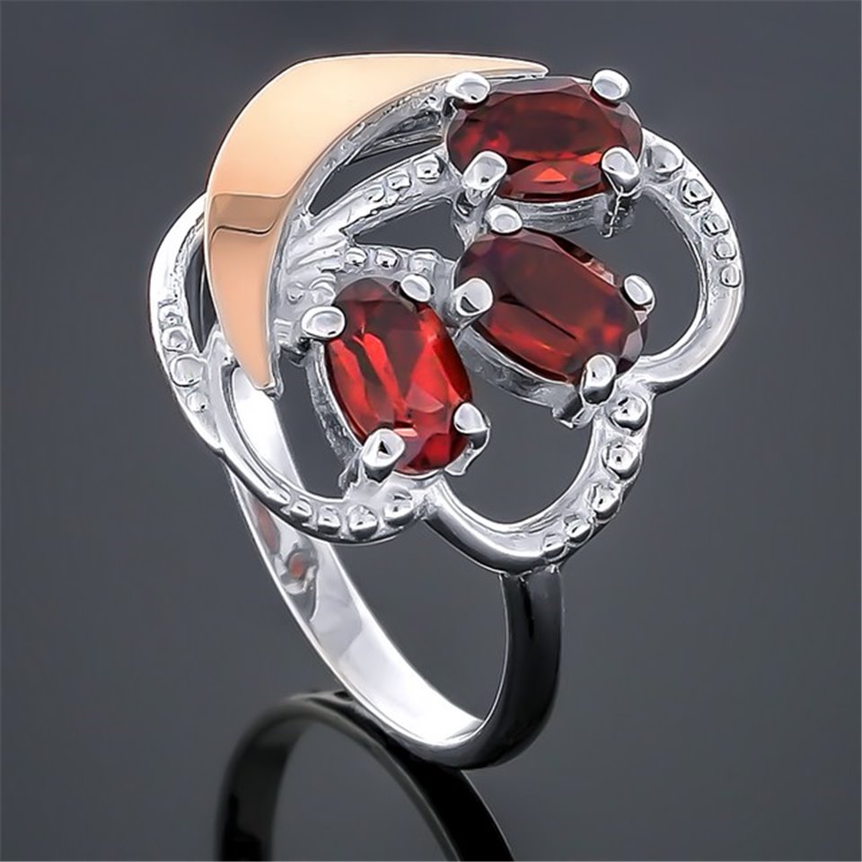 Перстень 263 гранат Rh Timofeev