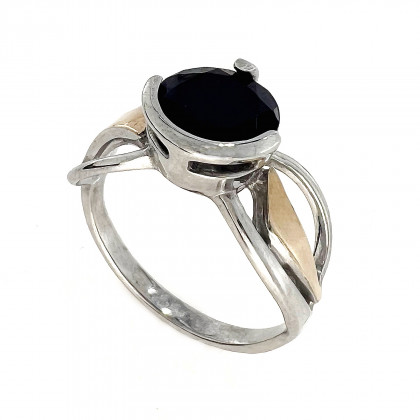 Перстень 645 цирконій чорний Rh Timofeev