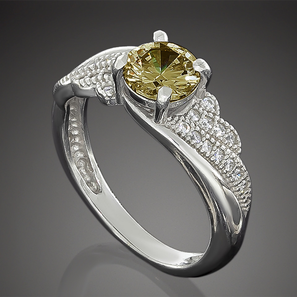 Перстень 802 султаніт Rh Timofeev