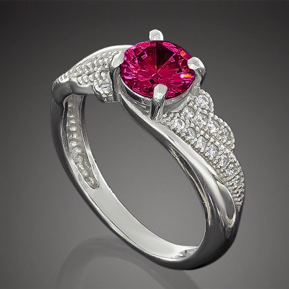 Перстень 802 альпініт клюква Rh Timofeev