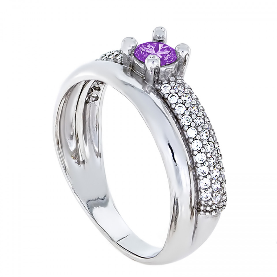 Перстень 831 аметист Rh Timofeev