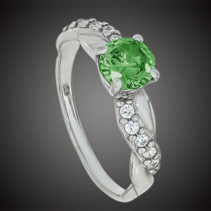 Перстень 655 альпініт зелений Rh Timofeev