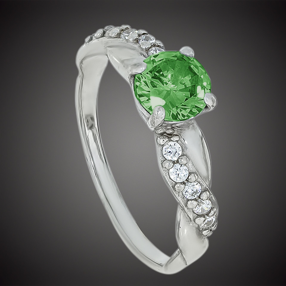 Перстень 655 альпініт зелений Rh Timofeev