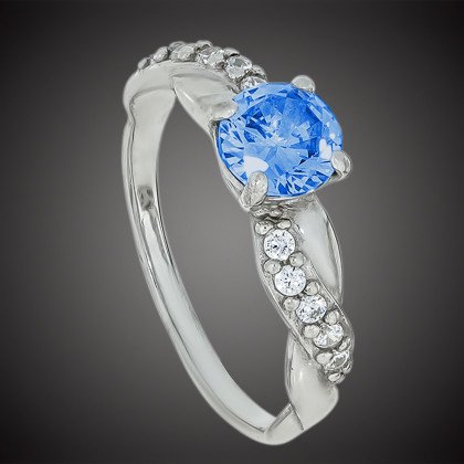 Перстень 655 альпініт блакитний Rh Timofeev