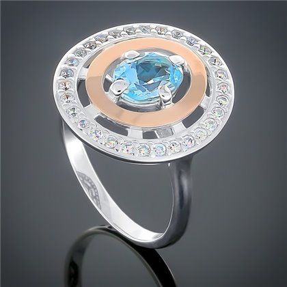 Перстень 272 топаз Rh Timofeev