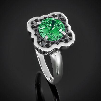 Перстень 610 альпініт смарагд Timofeev