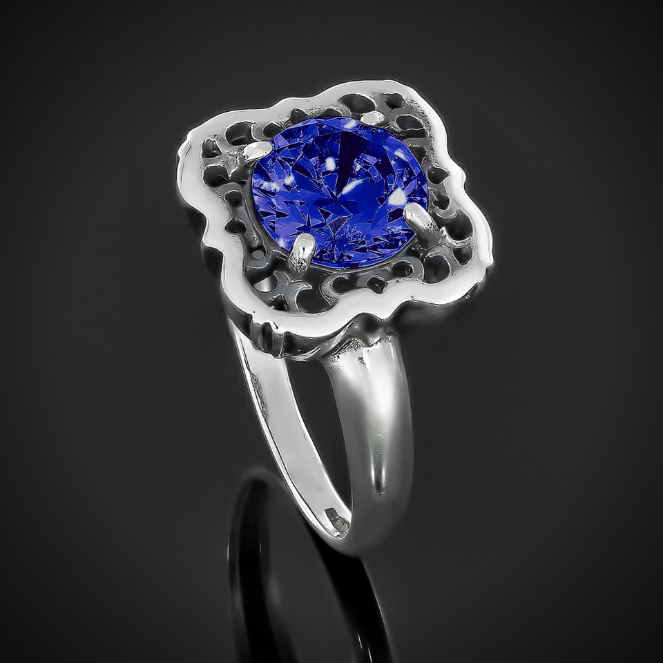 Перстень 610 альпініт синій Timofeev