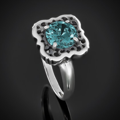 Перстень 610 альпініт блакитний Timofeev