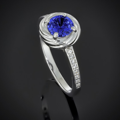 Перстень 598 альпініт синій Rh Timofeev