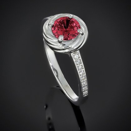 Перстень 598 альпініт гранат Rh Timofeev