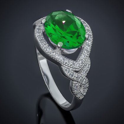 Перстень 553 альпініт смарагд Rh Timofeev