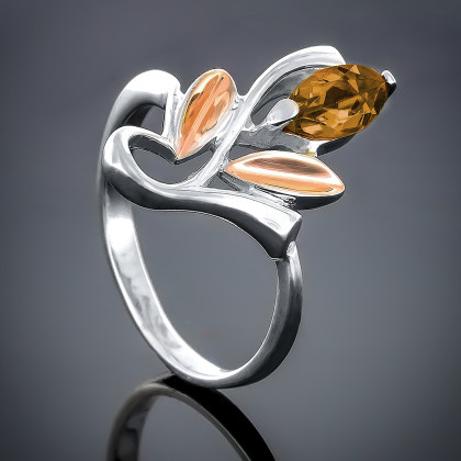 Перстень 44 раухтопаз Timofeev