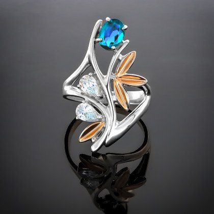 Перстень 49 топаз Rh Timofeev