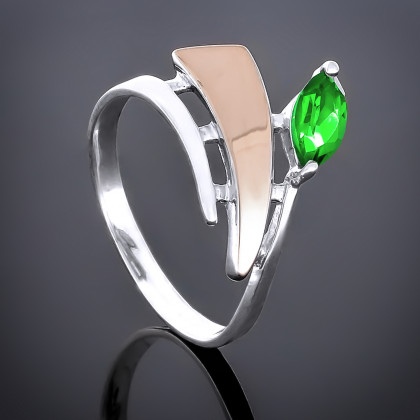 Перстень 78 хризоліт Rh Timofeev