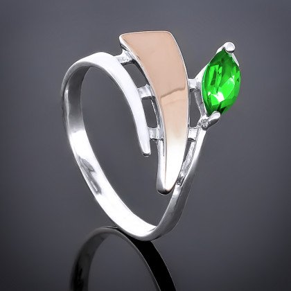 Перстень 78 хризоліт Rh Timofeev