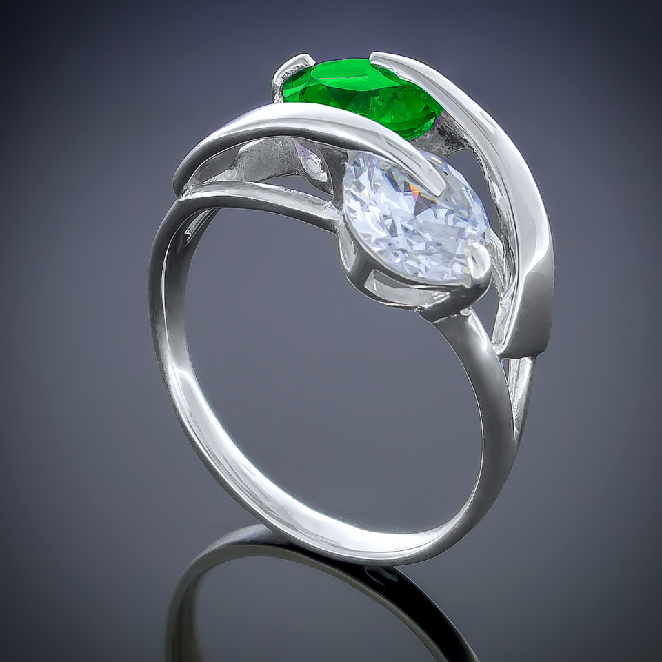 Перстень 118 альпініт смарагд Rh Timofeev
