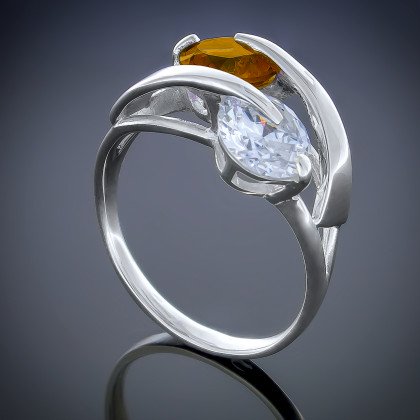 Перстень 118 раухтопаз Rh Timofeev