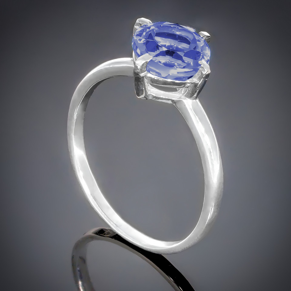 Перстень 138 альпініт синій Rh Timofeev