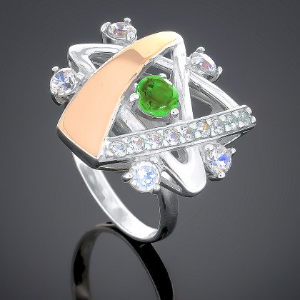 Перстень 180 хризоліт Rh Timofeev