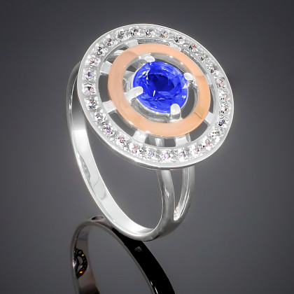 Перстень 182 альпініт синій Rh Timofeev