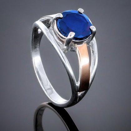 Перстень 202 альпініт синій Rh Timofeev