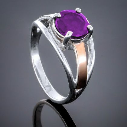Перстень 202 аметист Rh Timofeev