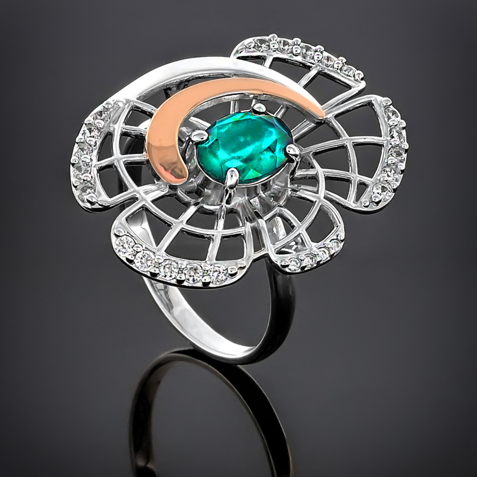 Перстень 339 топаз Rh Timofeev