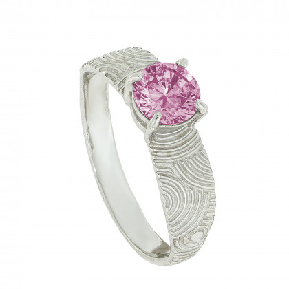 Перстень 925 кварц рожевий Rh Timofeev