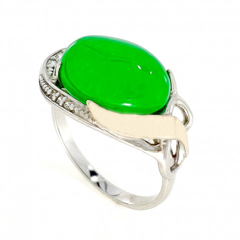 Перстень 277 авантюрин зелений Rh Timofeev