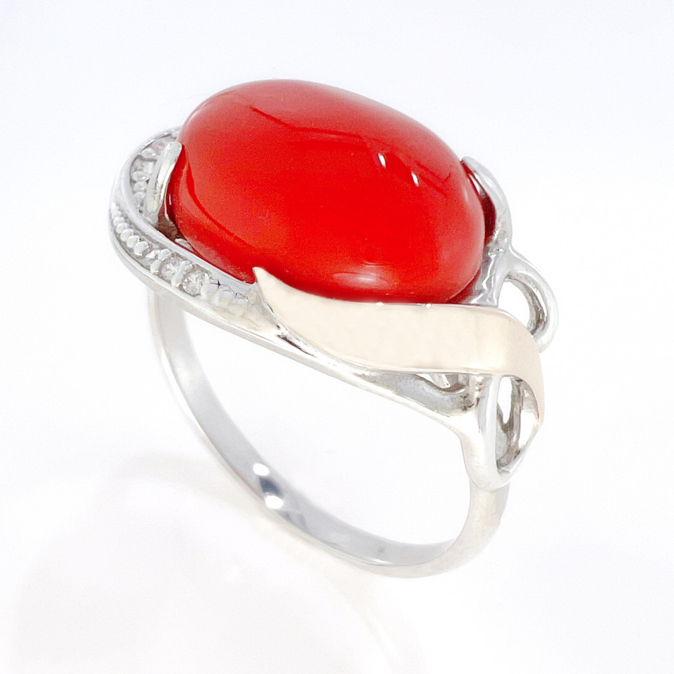 Перстень 277 корал Rh Timofeev