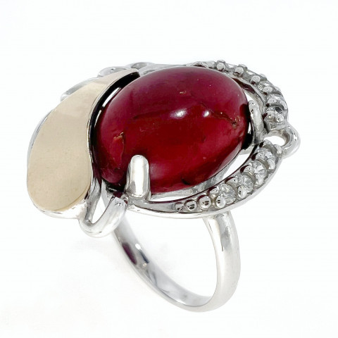 Перстень 315 яшма імітація Rh Timofeev