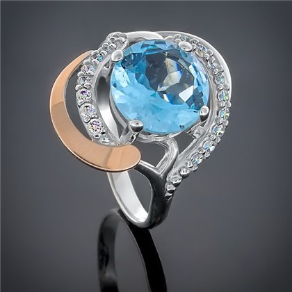 Перстень 301 топаз Rh Timofeev