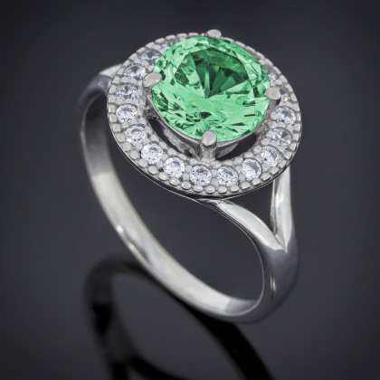 Перстень 536 альпініт смарагд Rh Timofeev