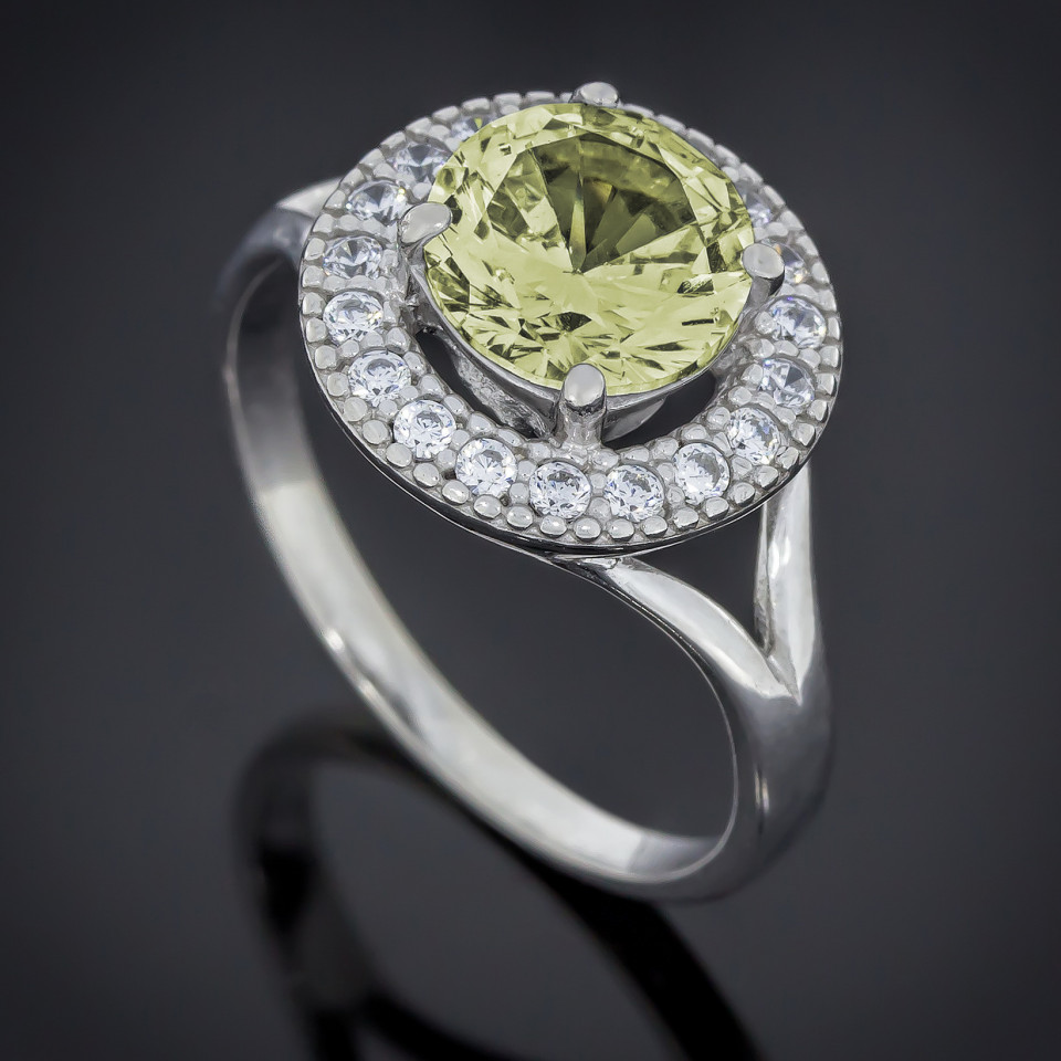 Перстень 536 султаніт Rh Timofeev