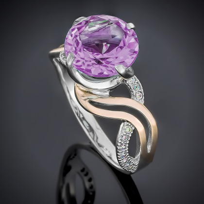 Перстень 504 альпініт сірень Rh Timofeev