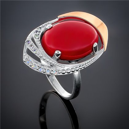 Перстень 305 корал Rh Timofeev