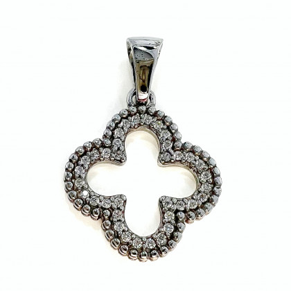 Підвіс 632 цирконій білий Rh Timofeev