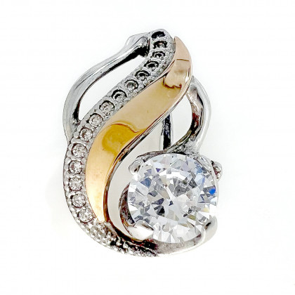 Підвіс 420 цирконій білий Rh Timofeev