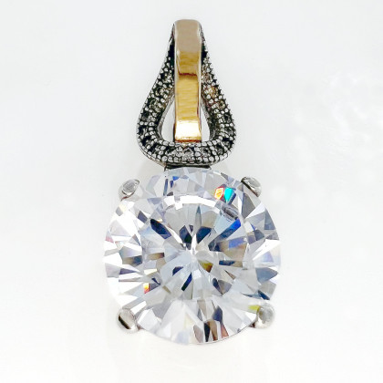 Підвіс 489 цирконій білий Rh Timofeev