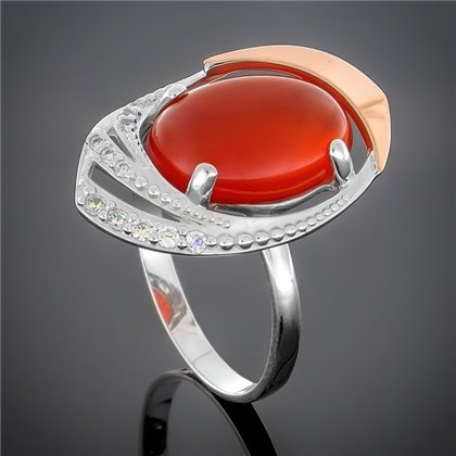 Перстень 305 сердолік Rh Timofeev