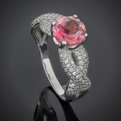 Перстень 512(2) альпініт червоний Rh Timofeev