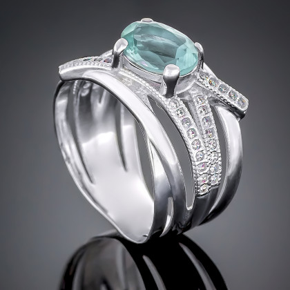 Перстень 497 топаз Rh Timofeev